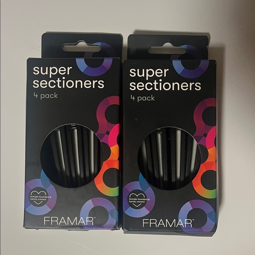 NEW- Framar Super Sectioners 2 Pack- 4ct each (total 8)